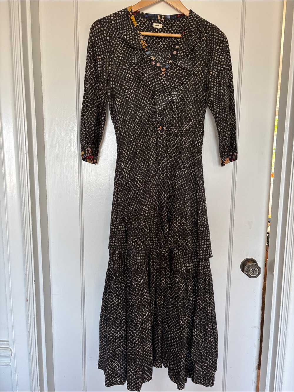 Warm New York maxi ruffle dress